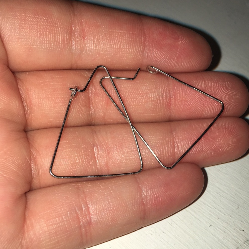 Triangle Earrings - Picture 2 of 3